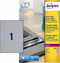 Avery L6013-20 - Beveiligingsetiketten - Scheurvast en bestand tegen extreme temperaturen - Zilver (20 stuks)