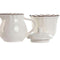 Melk- en Suikerpot Home ESPRIT Wit Bruin Porselein 250 ml 12 x 8,4 x 8 cm 2 Onderdelen