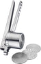 Westmark Quadro - Spätzle- en pureepers - 4 verwisselbare schijven RVS zilver