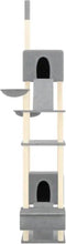 vidaXL - Kattenmeubel - vloer - tot - plafond - 277-303 - cm - crèmekleurig