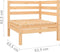 vidaXL - Tuinbank - 2-zits - massief - grenenhout