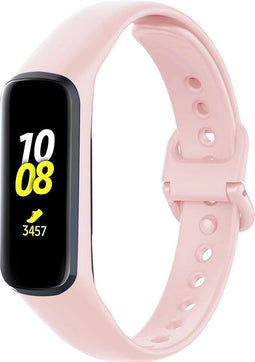 iMoshion Bandje Geschikt voor Samsung Galaxy Fit 2 - iMoshion Siliconen band inkliksysteem gekleurd knoopje - Roze