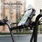 iMoshion Telefoonhouder Fiets met 5.000mAh Powerbank - GSM Houder - Fietshouder met Fietslamp - Fiets Accessoires - Draadloze Oplader - Zwart