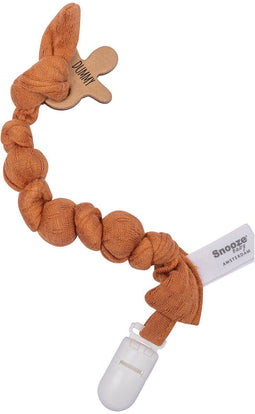Snoozebaby - Baby Speenkoord - Biologisch katoen - Bruin Toffee Brown