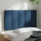 vidaXL - Hoofdbordkussen - 90 - cm - stof - blauw