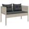 vidaXL - 6-delige - Tuin - Sofa - Set - met - Kussens - - - Lichtgrijs - Poly - Rattan