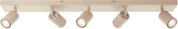 Brilliant Jello - Plafondlamp - LED GU10 5x5W 350 lm 3000K Dimbaar - Champagne