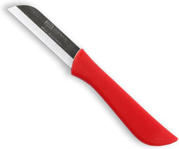 W-Selected Aardappelmesje met Dun Lemmet - 6 cm - Rood Heft - RVS