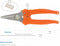 W-Selected Allesknipper RVS - Oranje Handvat met Sluiting - Voor Takken en Binddraad