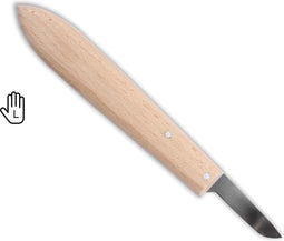W-Selected Bollenmesje voor Linkshandigen - Carbonstaal - Beukenhouten Heft - 5 cm