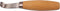W-Selected Boomchirurgenmes met Cilindervormig Houten Heft - 16 cm