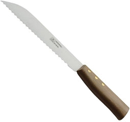 W-Selected Groentemes met Gegolfd Carbon Lemmet - 21 cm - Beukenhouten Heft