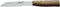 W-Selected Groentemes met Golfpatroon - Carbonstaal - 16 cm Lemmet - Bruin Heft