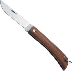 W-Selected Italiaans handgemaakt zakmes met elegante houten heft en praktische ring - 21,5 cm