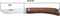 W-Selected Italiaans handgemaakt zakmes met elegante houten heft en praktische ring - 21,5 cm