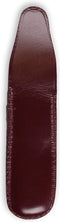 W-selected Luxe Lederen Zakmesetui - Compact en Stijlvol - Donkerrood