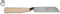 W-Selected Otter Spinaziemes 15.5 cm - Carbonstaal - Linkshandig - Ergonomisch Heft