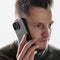 Accezz MagSafe Leather Backcover - iPhone 14 - Echt leer met verhoogde randen - Zwart
