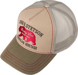 Stetson Retro Trucker Cap American Heritage Quality Line Lichtbruin -One Size
