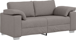 vidaXL - Loveseat - in - Taupe - - - 140 - cm - Stof