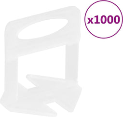vidaXL - Nivelleerklemmen - voor - tegels - 1000 - st - 3 - mm