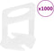vidaXL - Nivelleerklemmen - voor - tegels - 1000 - st - 3 - mm