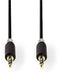 Nedis CABW22000AT100 - 3.5mm analoge kabel - Verbinding smartphone/tablet met homecinema/autoradio - Grijs
