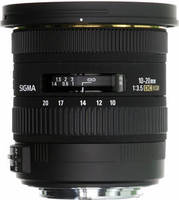 Sigma 10-20 mm F3.5 DC EX HSM 82 mm filter (geschikt voor Nikon F) zwart