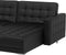 ABERDEEN - Hoekslaapbank - Zwart - Linkerzijde - 267 cm - Kunstleer