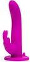 Happy Rabbit - Vibrating Strap-On Harness Set Paars