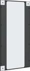 vidaXL - Wandspiegel - rechthoekig - 50x100 - cm - ijzer - zwart