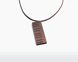 Houten Ketting – Piano – Walnoot & Wengé