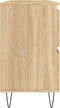 vidaXL - Badkamerkast - 80x33x60 - cm - bewerkt - hout - sonoma - eikenkleurig