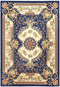 GAZIANTEP - Vloerkleed - Donkerblauw - 140 x 200 cm - Polyester