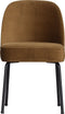 BePureHome Vogue Eetkamerstoel - Fluweel - Honinggeel - 83x50x60