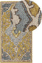 MUCUR - Vloerkleed - Mosterdgeel - 80 x 150 cm - Wol