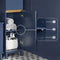 SoBuy BZR112-B - Hoge Kolomkast - 3 Open Vakken 1 Lade - Midnight Blue