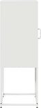 vidaXL - Dressoir - 36x39x107 - cm - koudgewalst - staal - wit