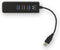 Ewent EW1140 - 3-Poorts USB 3.1 Gen1 Hub met Gigabit netwerkpoort - Zwart