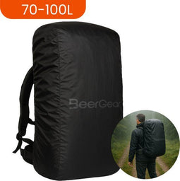 BeerGear Flightbag - 2-in-1 Backpack en Regenhoes - 70-100L Zwart