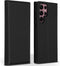 Accezz Samsung Galaxy S22 Ultra - Book Case - Echt Nappa leer met pasjeshouder - Zwart