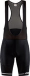 Craft Rise Bib Short - Korte Fietsbroek Heren - Zacht en Elastisch - Zwart/Wit - XL
