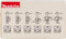 Makita D-53540 Frezenset 8mm 6-delig