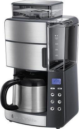 Russell Hobbs Grind and Brew - Combinatiekoffiemachine - Ingebouwde molen 10 kopjes - Zwart/Roestvrijstaal