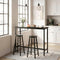 Woltu Bistro Bartafel met Metalen Frame Zwart 120 x 40 x 100 cm