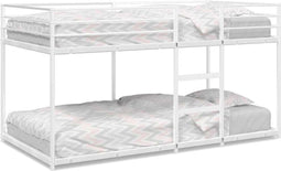 vidaXL - Stapelbed - zonder - matras - 75x190 - cm - staal - wit