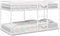 vidaXL - Stapelbed - zonder - matras - 75x190 - cm - staal - wit