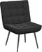vidaXL - Relaxstoel - 64x74x84 - cm - fluweel - zwart
