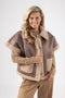 NUKUS Athena Gilet - Blazer zonder mouwen - Taupe - Maat S