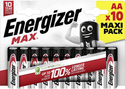 Energizer Max AA LR6 - Alkaline Batterij 1,5 V - 10 stuks (10 stuks)